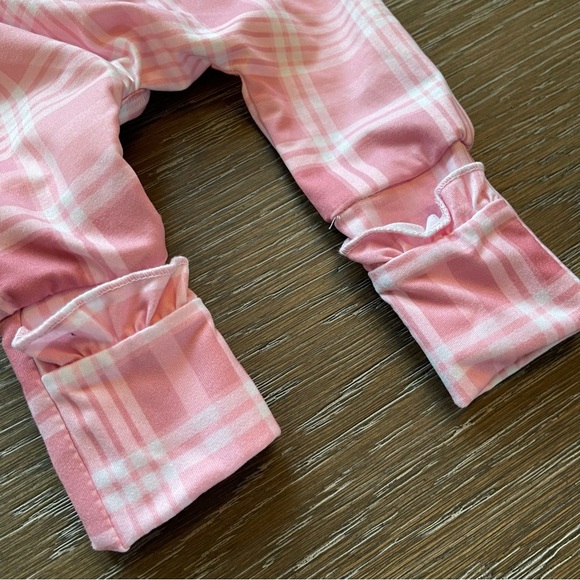 Kryssi Kouture Pink Ruffle Zippie Jumpsuit 0-3M - Picture 8 of 8